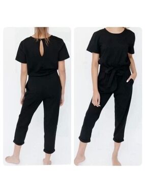 Smash + Tess x The Birds Papaya Black
Jemma Romper Tie Belt Jumpsuit Size Medium